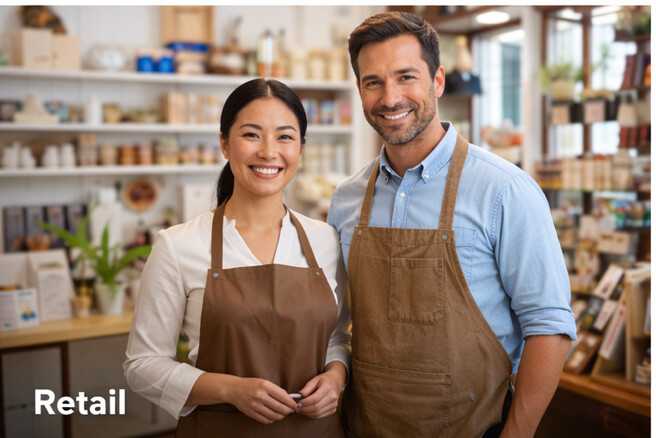 Local retail shop with welcoming storefront